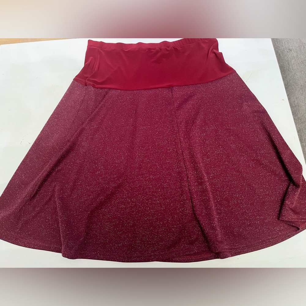 Sparkly purple skirt